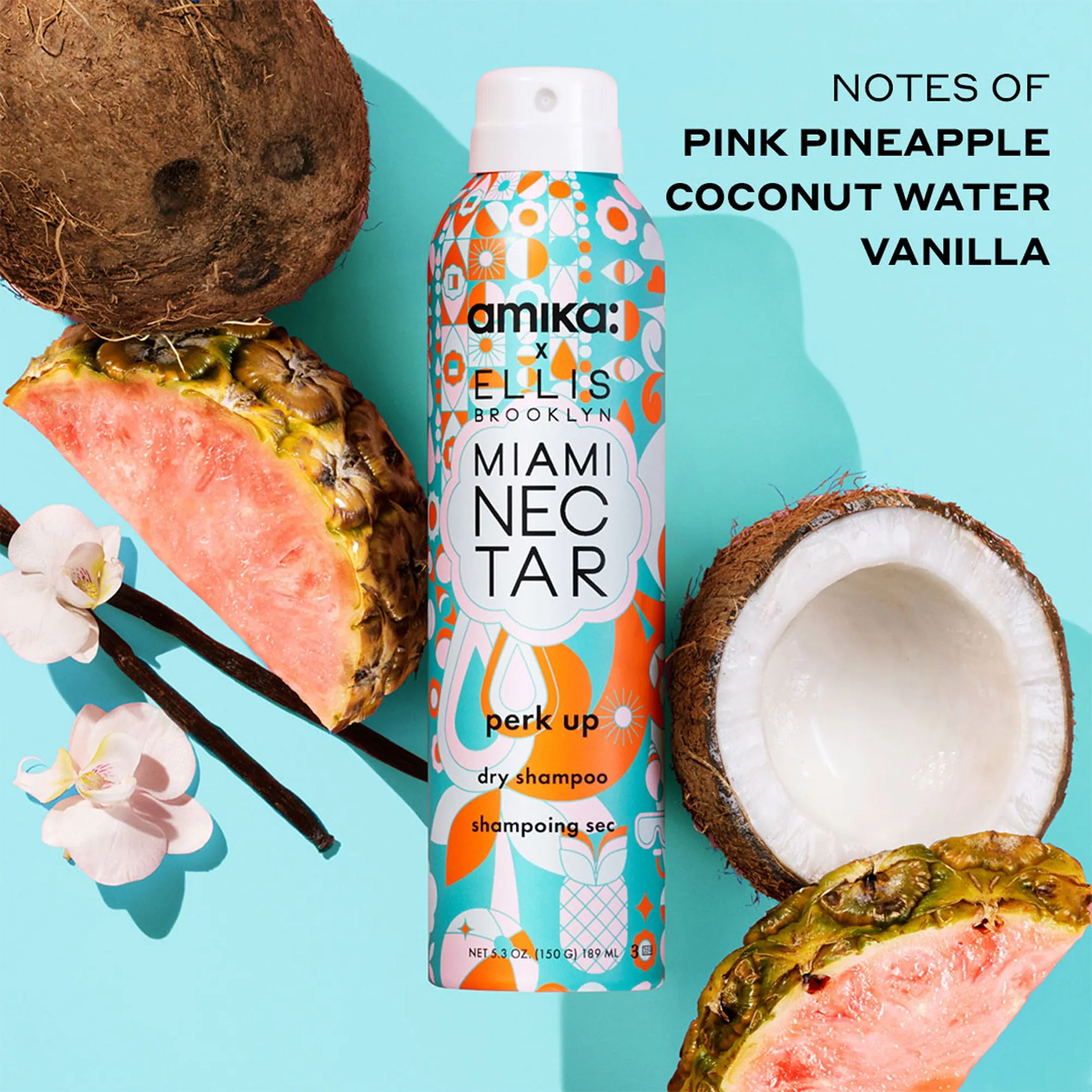 Amika x Ellis Brooklyn MIAMI NECTAR Perk Up Dry Shampoo & Fragrance Set Ellis Brooklyn