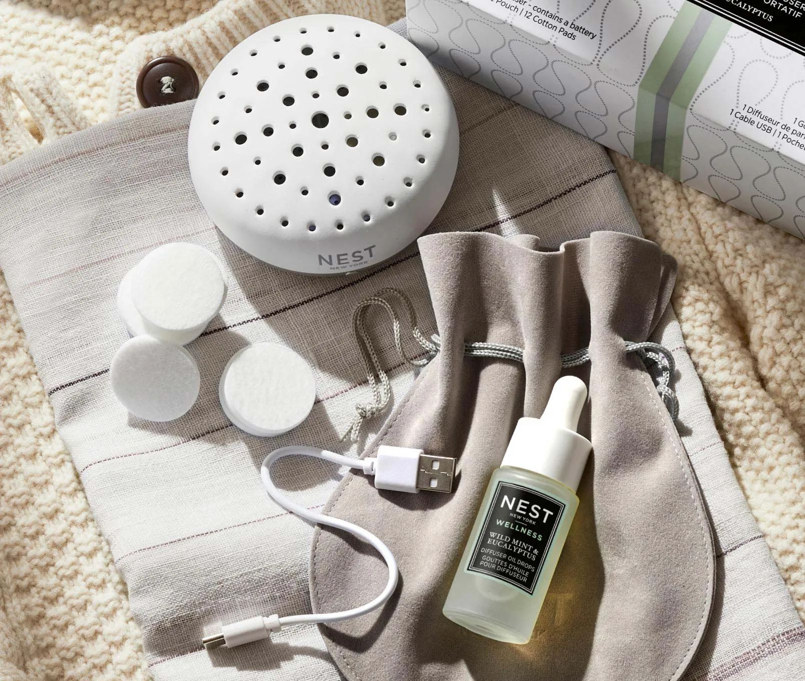 Portable Fragrance Diffuser Cotton Pad Refills Nest New York