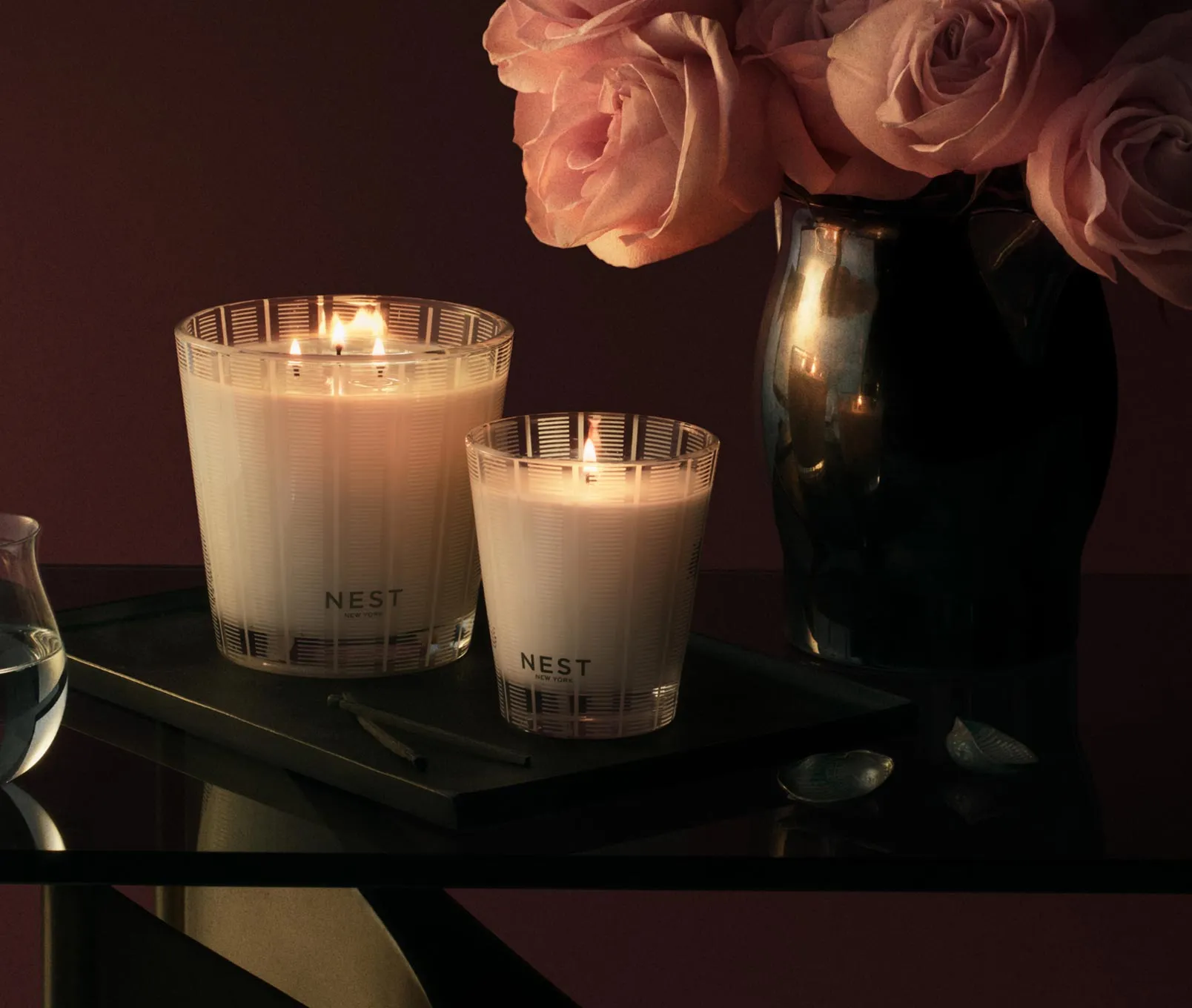 Rose Noir & Oud 3-Wick Candle Nest New York